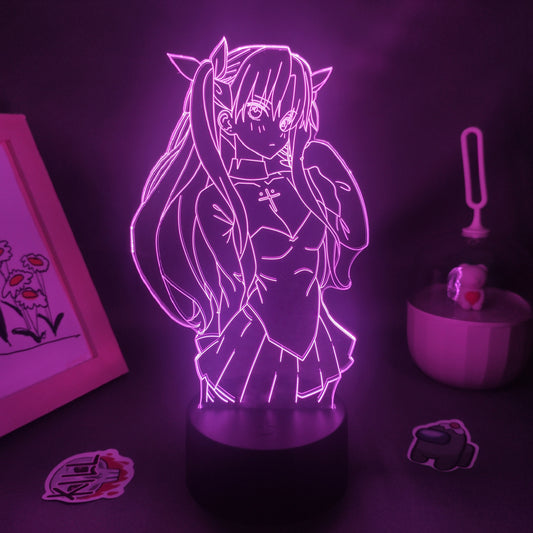 مصابيح الحمم البركانية ثلاثية الأبعاد من Tohsaka Rin Fate Stay