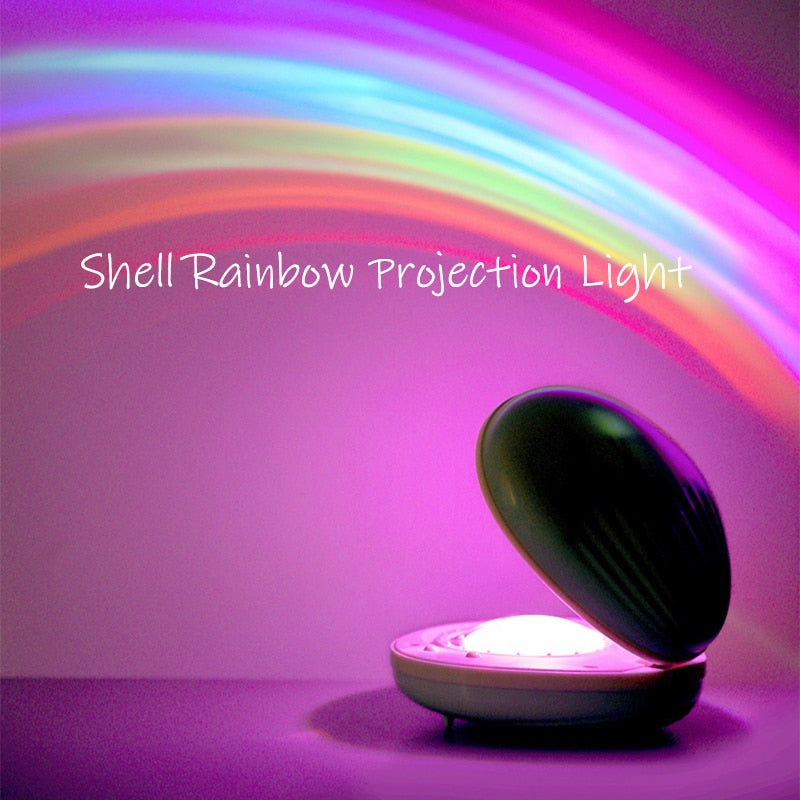 Shell Rainbow Projection Lamp
