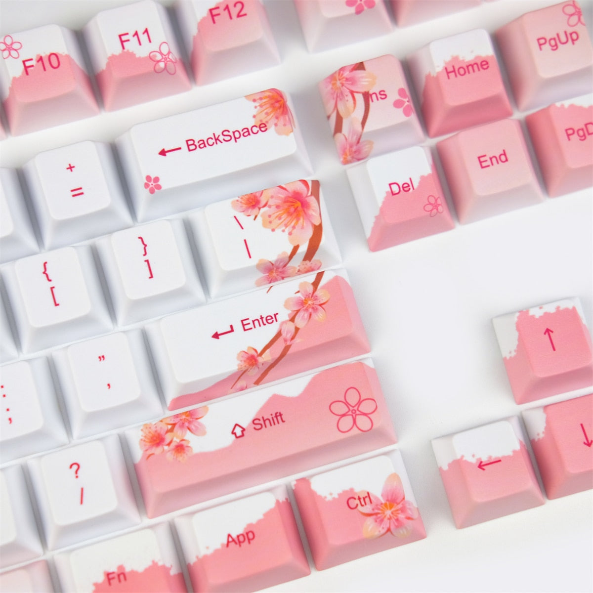 Sakura Keycaps PBT 5 Face Cherry Profile Keycaps