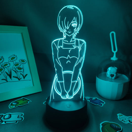 شخصية طوكيو غول توكا كيريشيما بأضواء ليلية ثلاثية الأبعاد
