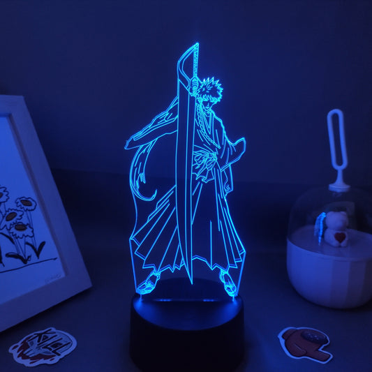 بليتش شخصية كوروساكي إيتشيغو شيكاي أضواء ليلية ثلاثية الأبعاد