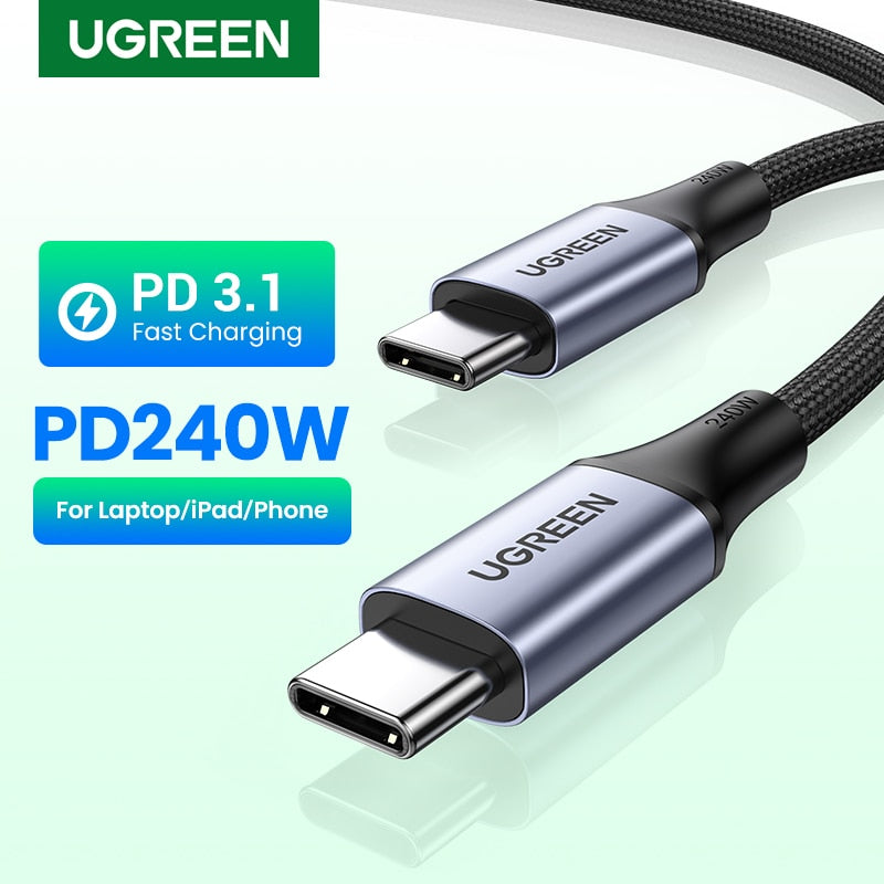 UGREEN 240W USB Type C Cable Power Line PD3.1 for PS5 Nintendo Galaxy S22 MacBook Blazing-Fast Charging Cable 48V5A USB C