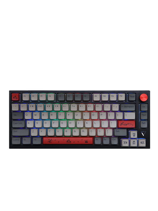 Ajazz AK816 Pro Wireless Mechanical 75%  Full RGB + Rotary Knob 81 Keys Keyboard