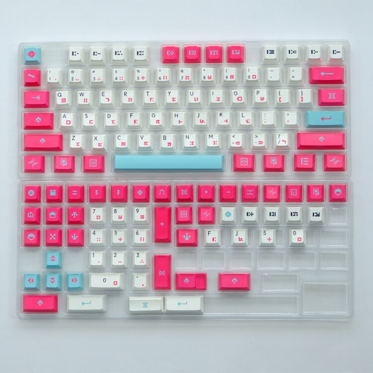 Pink Drifter PBT Keycaps Cherry Profile