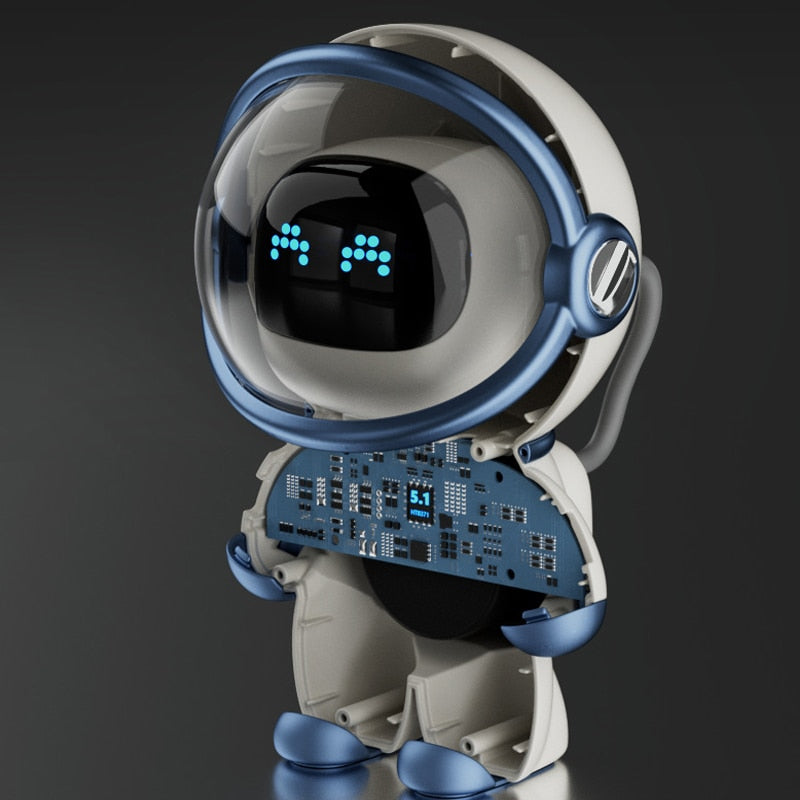 Astronaut Bluetooth Smart AI Interactive Clock Alarm Speaker