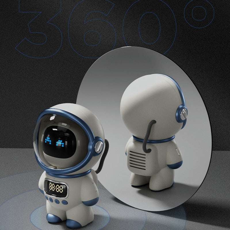 Astronaut Bluetooth Smart AI Interactive Clock Alarm Speaker