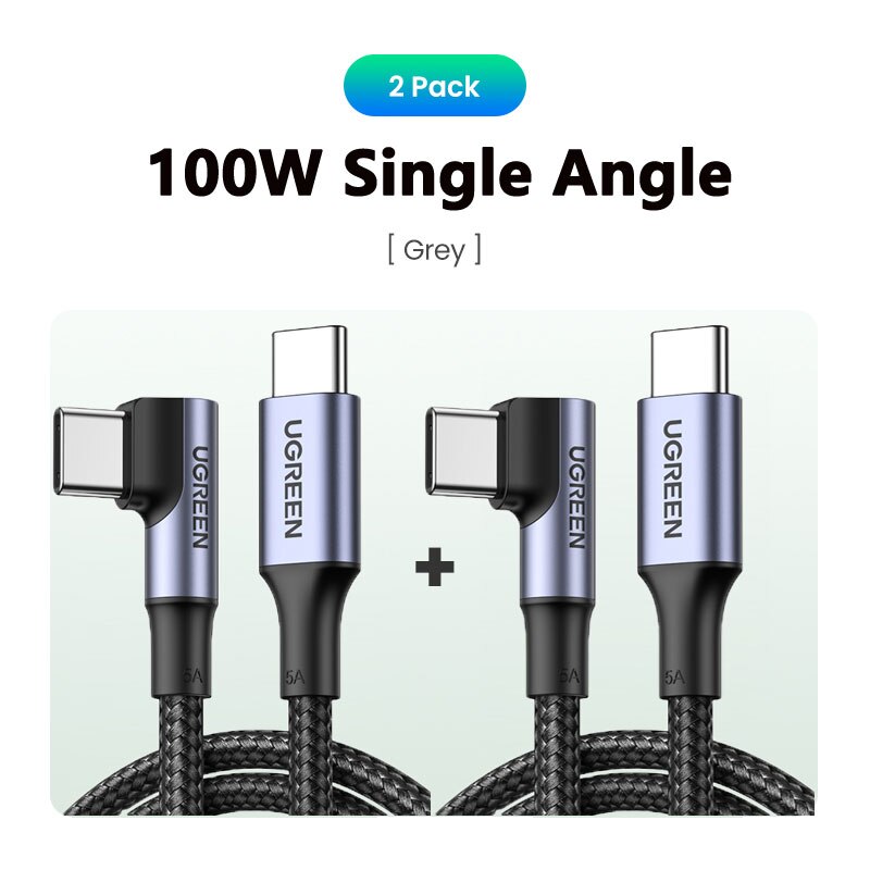 UGREEN 100W 3 Meters USB Type C To USB C Cable For Macbook iPad Samsung Xiaomi PD Fast Charging Charger Cord 5A E-Marker Chip