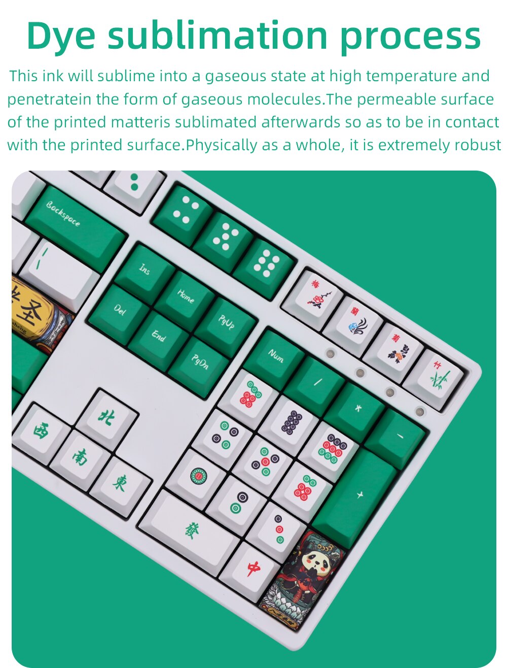 الملف الشخصي الصيني Mahjong Cherry PBT Keycaps