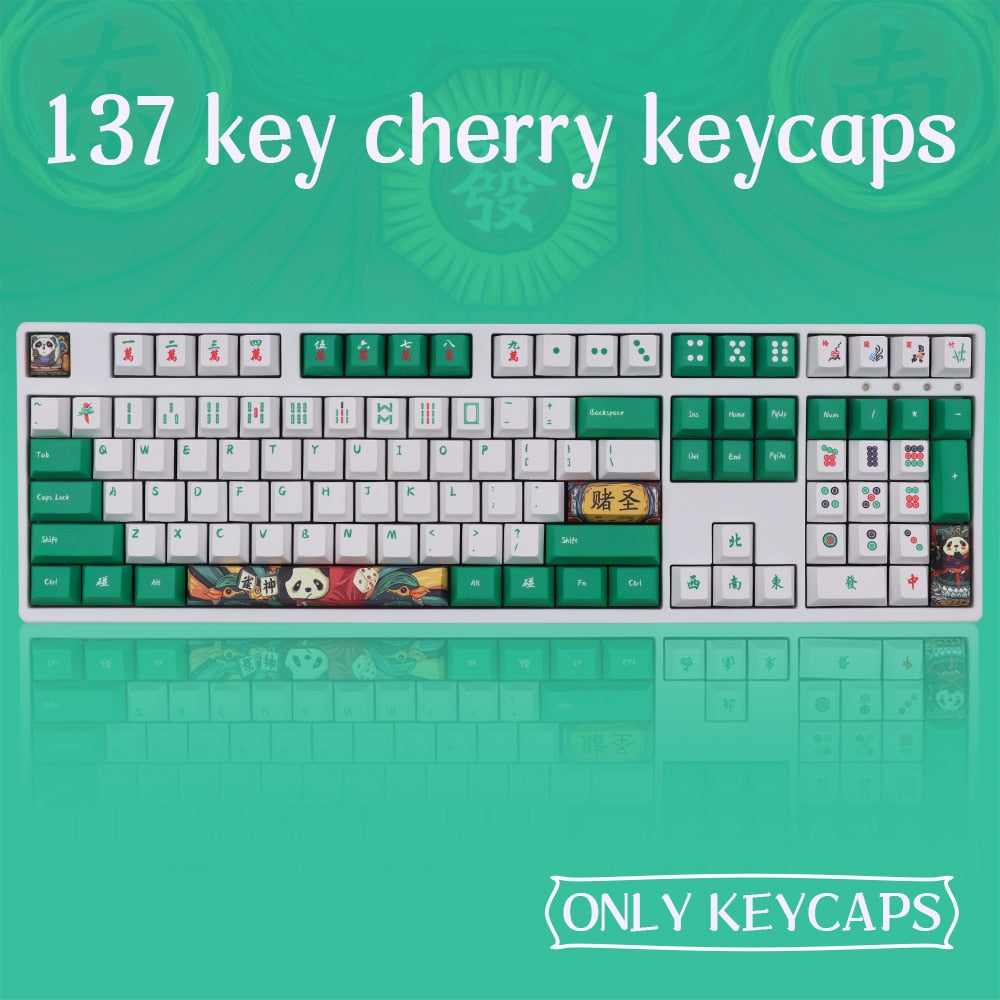 الملف الشخصي الصيني Mahjong Cherry PBT Keycaps