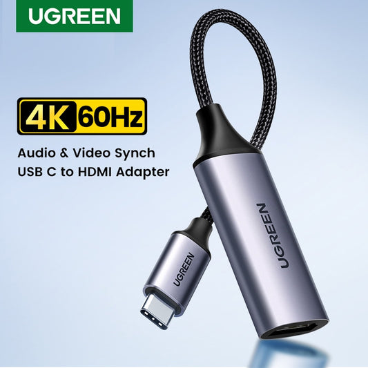 UGREEN USB Type C to HDMI Cable 4K for TV DAC USB C HDMI Adapter For PC Xiaomi MacBook Pro Air iPadPro Samsung Galaxy HDMI Cable