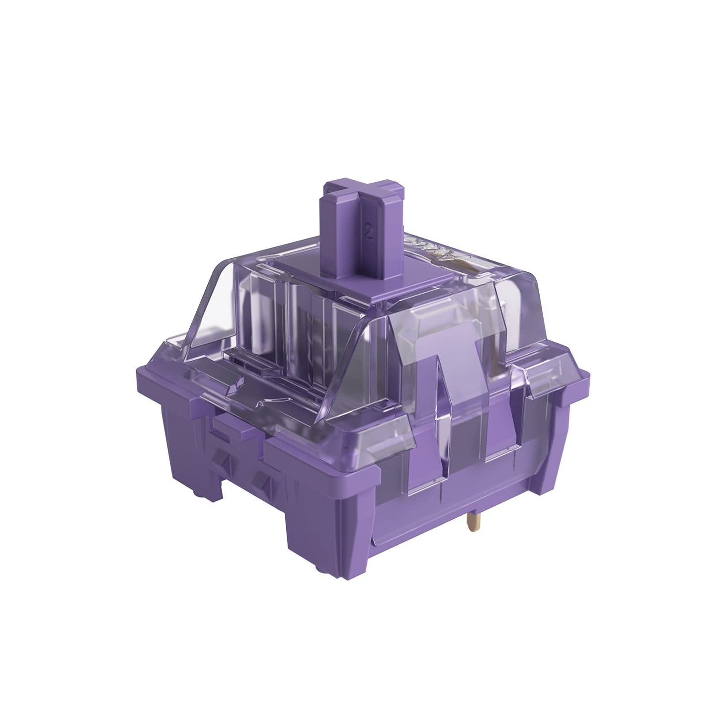 Akko CS Lavender Purple Switches 3 Pin 36gf اللمس التبديل متوافق مع لوحة المفاتيح الميكانيكية MX (45 قطعة) 