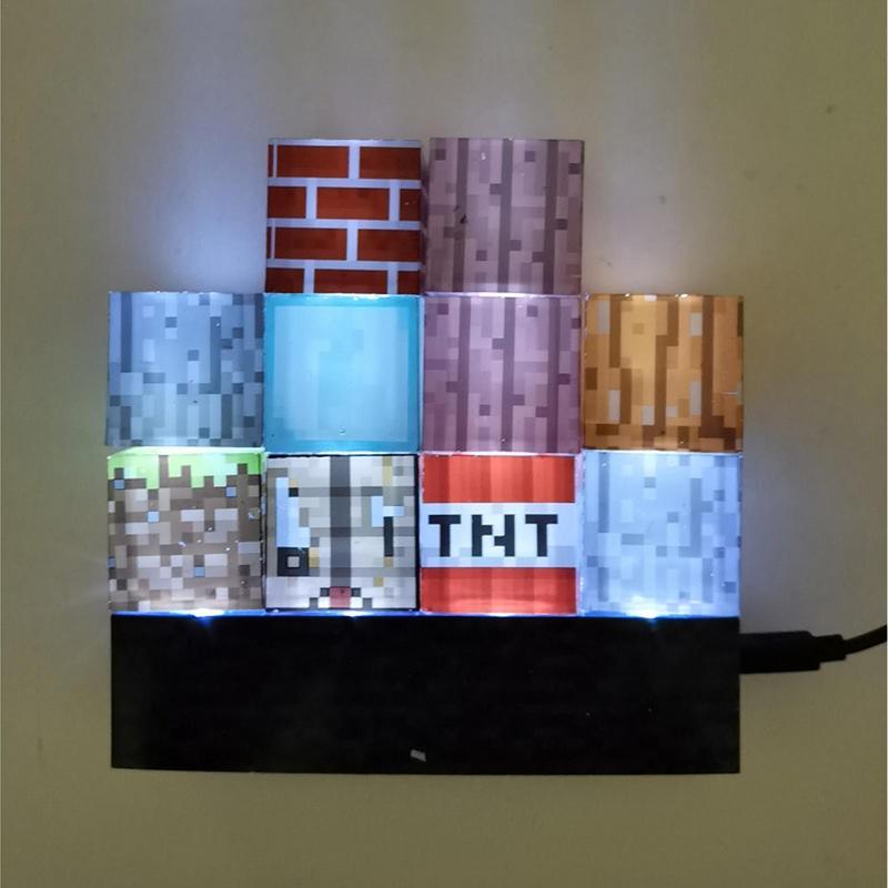 Minecraft Building Block Stitching Lamp