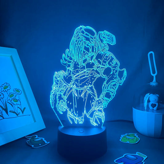 Battle Armor Game 3D Led Neon Night Light