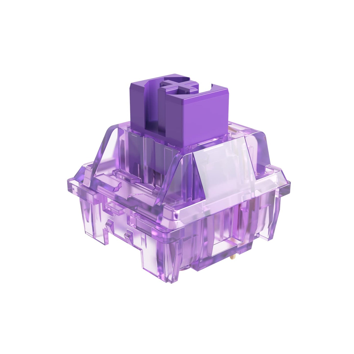 Akko CS Jelly Purple Switches 3 Pin 40gf مفتاح اللمس مع جذع مقاوم للغبار متوافق مع لوحة المفاتيح الميكانيكية MX (45 قطعة) 