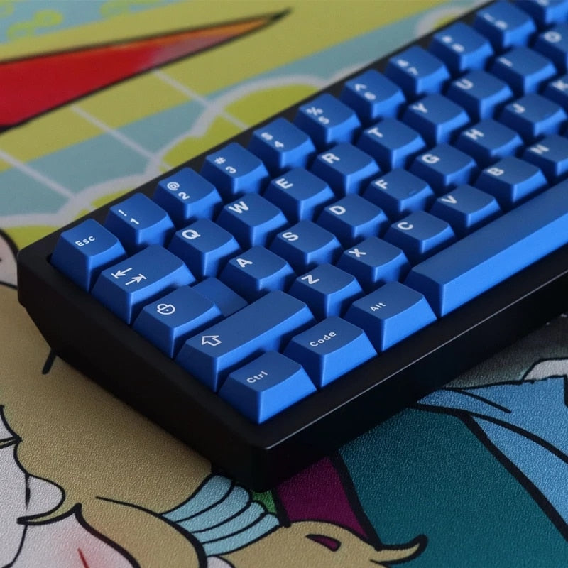 Aifei Icon Classic Blue Keycaps ABS Double Shot Keycaps Cherry Profile